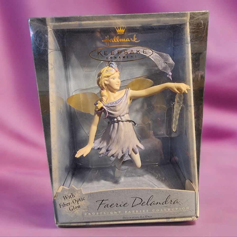 Faerie Delandra Frostlight Fairies Collection Hallmark Ornament Vintage 2001